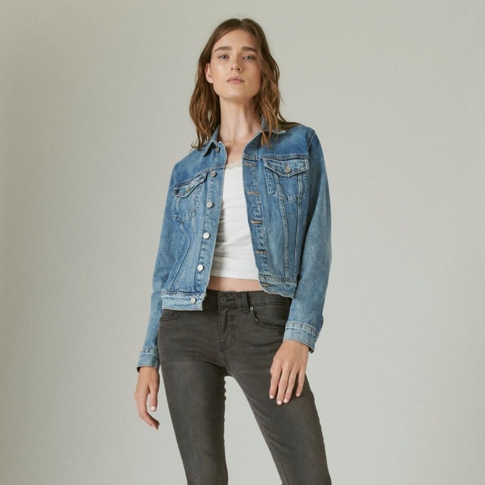 Lucky Brand Tomboy Trucker Jean Jacket